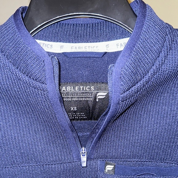 Fabletics Deep Blue Textured Pullover - Picture 5 of 7